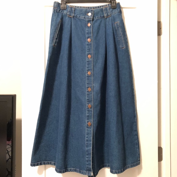 Vintage Maxi denim skirt
